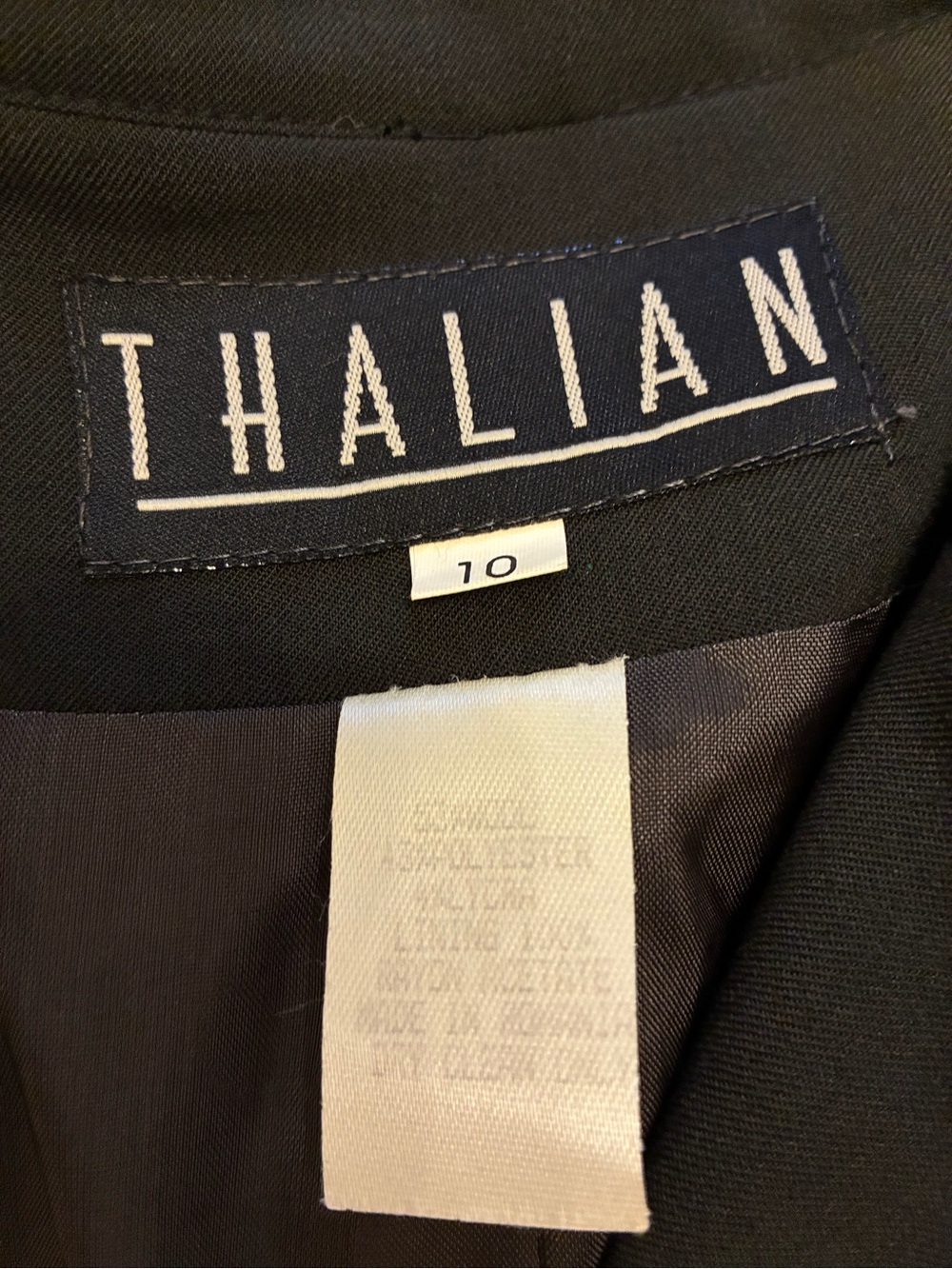 Vintage Thalian Dark Olive Green Women's Blazer - Picture 6 of 11